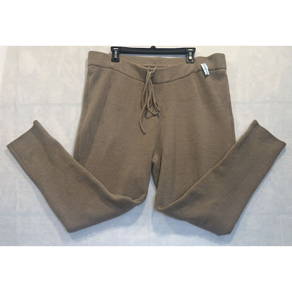 Skims 4X Cozy Straight Leg Lounge Plush Pants Desert Tan